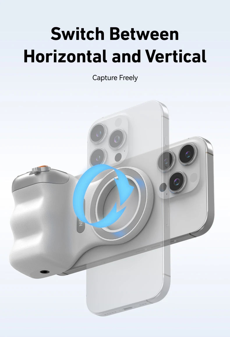 Cámara magnética + luz magnética para teléfono