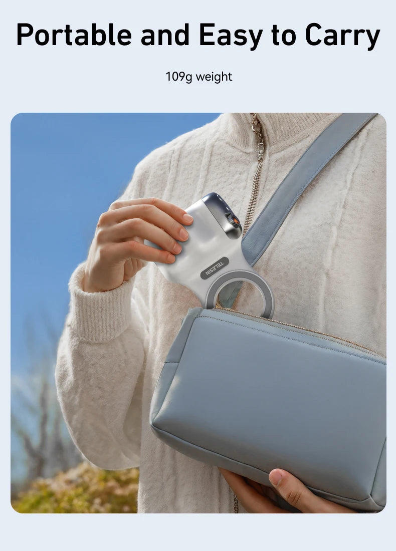 Cámara magnética + luz magnética para teléfono