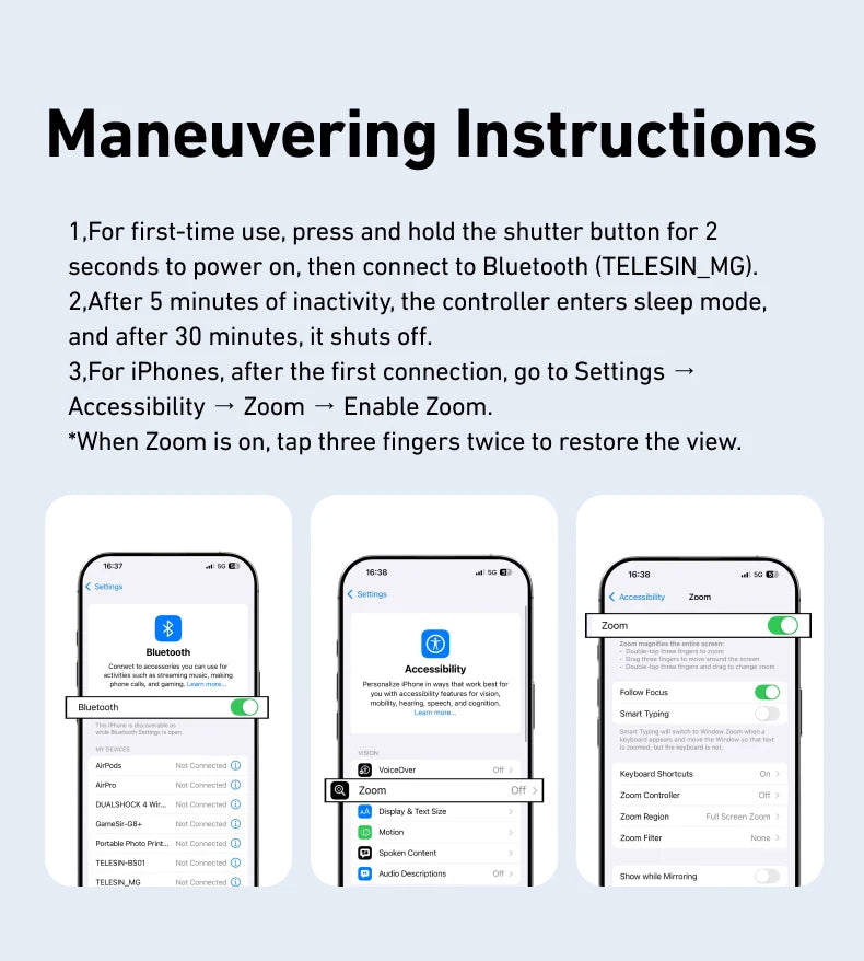 Cámara magnética + luz magnética para teléfono