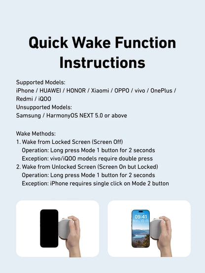 Cámara magnética + luz magnética para teléfono