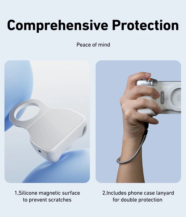 Cámara magnética + luz magnética para teléfono